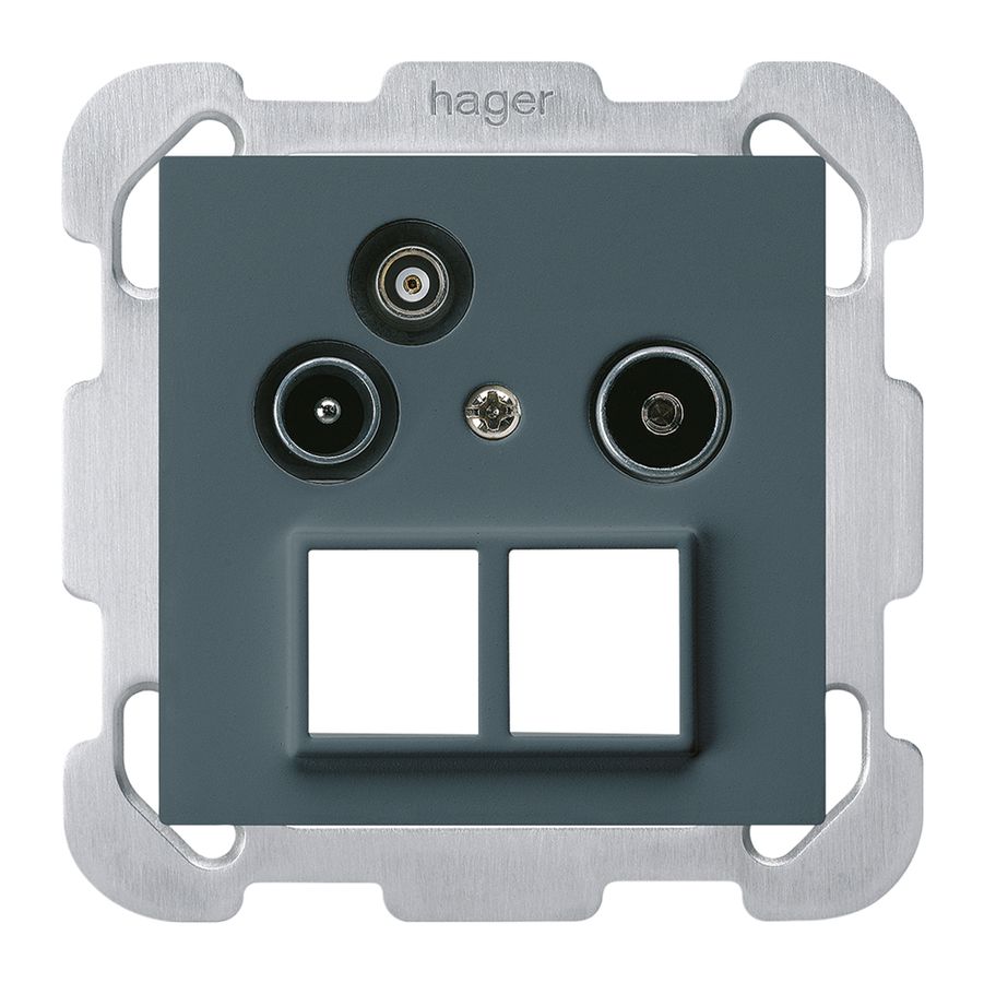 UP-Antennendose R/TV-Daten kallysto HMS B 2GHz 19db anthrazit