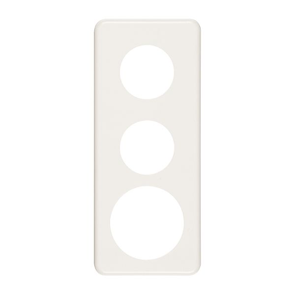 Abdeckplatte 3×1 2×43+58mm weiss