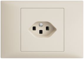 EB-Steckdose EDIZIOdue T23 16A crema, mit Steckklemmen