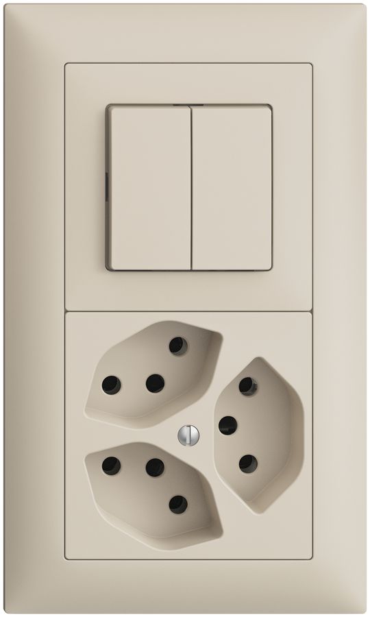 Combinaison ENC EDIZIOdue 1/1P+3×T13 crema