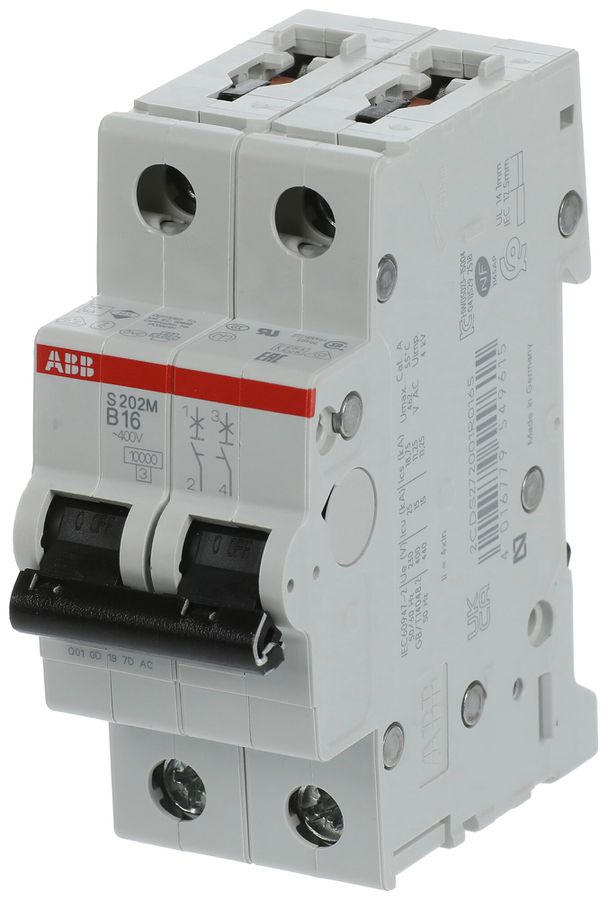 Leitungsschutzschalter ABB S202M-B16 16A B 10kA