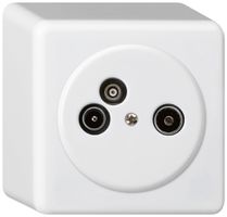 Presa d'antenna AP TV-R-dati basico 14dB bianco