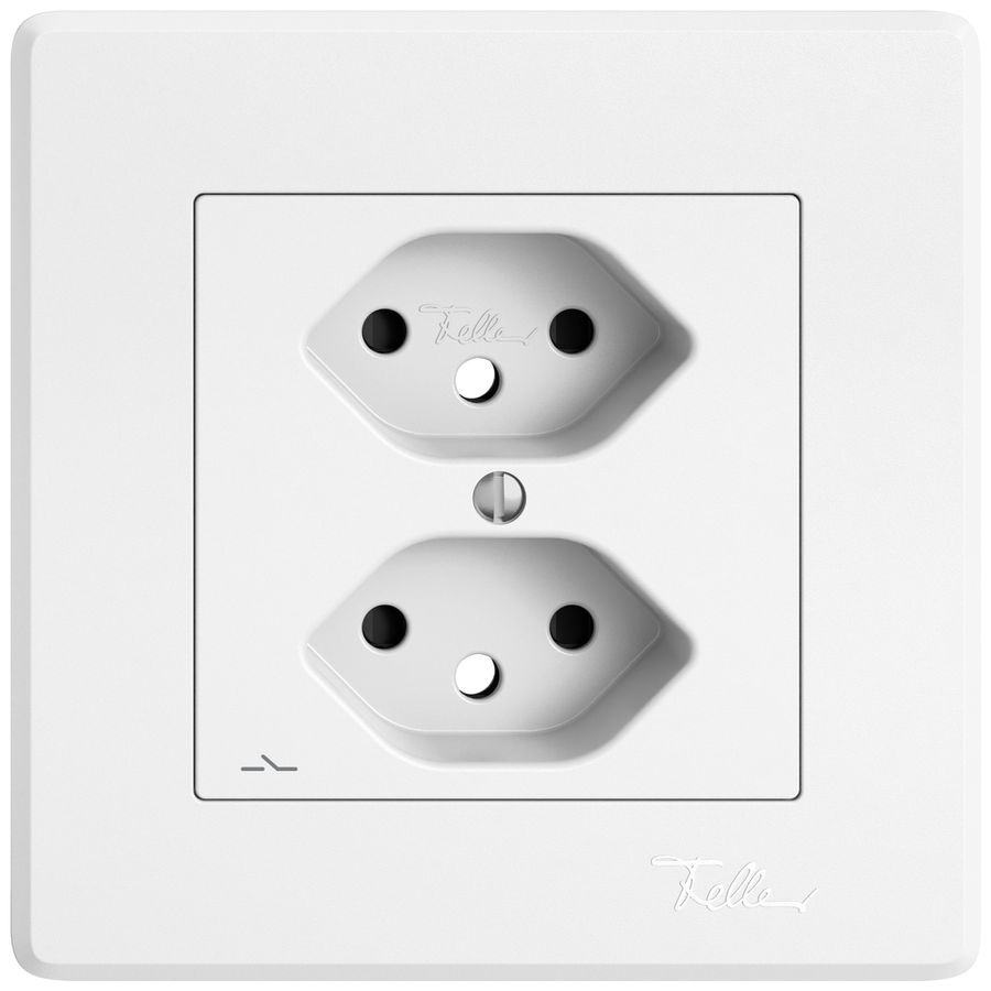 Kit di montaggio INC EDIZIO.liv SNAPFIX® per presa 2×T13 separata shutter bi