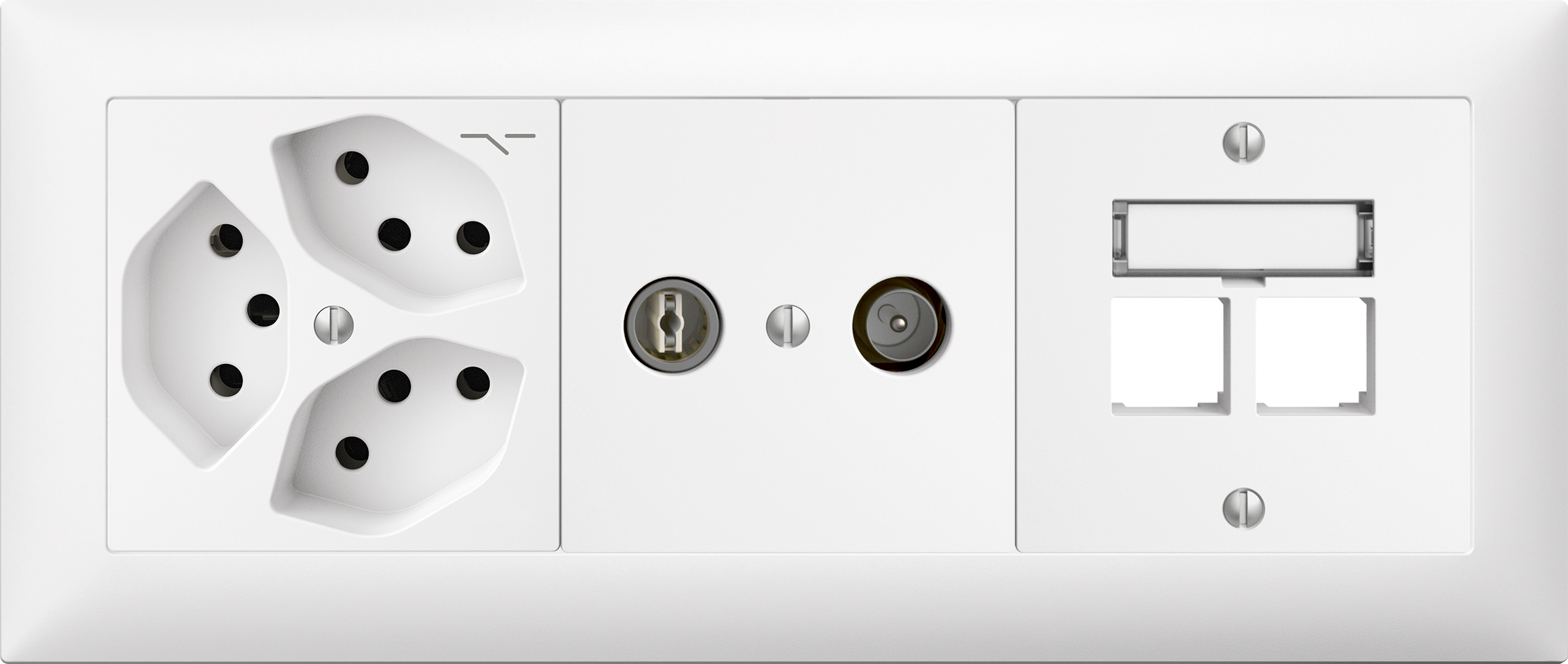 Combinaison ENC Edue 1×3, 3xT13 1s + Prise 11dB + S-One 2xRJ45 bc