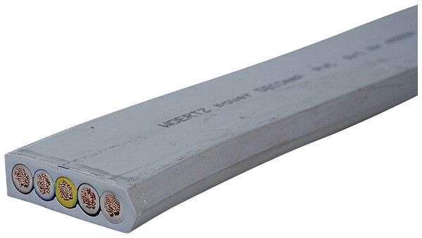 Flachkabel Woertz Power 5×10mm² PVC grau Eca