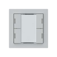 UP-Taster kallysto A KNX 4× RGB LED s/e-link hellgrau