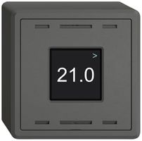 AP-Raumtemperatursensor EDIZIO.liv Wiser SNAPFIX® CO2 230V 5…30°C dunkelgrau