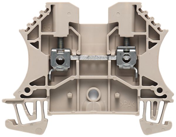 Borne de passage Weidmüller WDU connexion à vis 2.5mm² TS35 beige