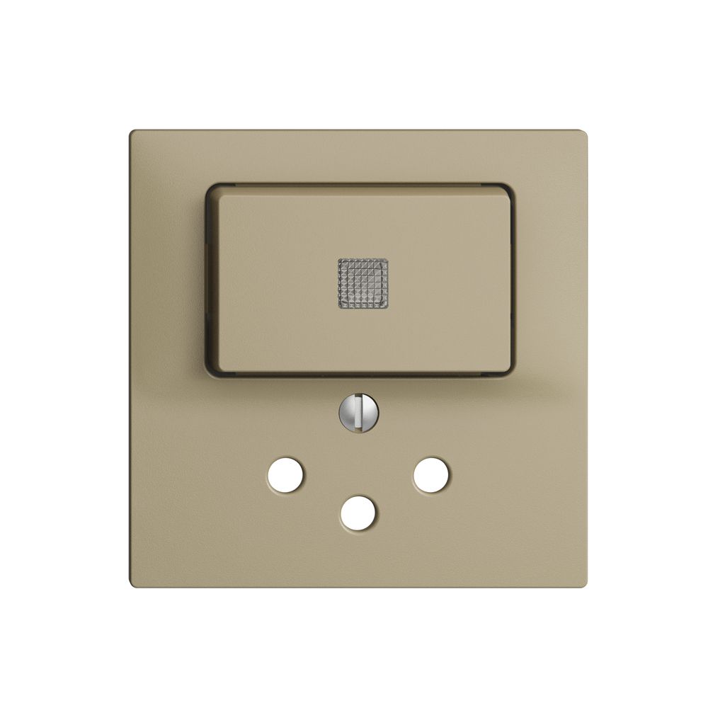 Kit frontale EDIZIOdue sand 60×60mm T12 con lente, prot.bamb.