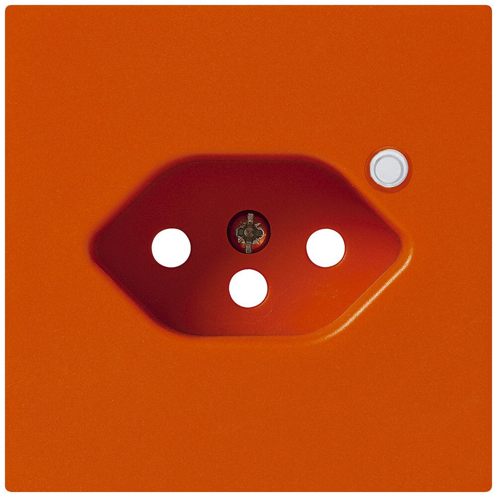 Frontplatte zu Steckdose Hager kallysto 1×T13 beleuchtet H orange