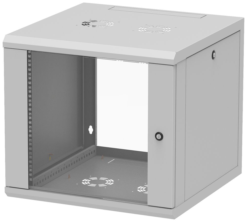 Netzwerk-Wandgehäuse 19" Z-Cube 10HE 546×600×600mm 60kg grau IP20