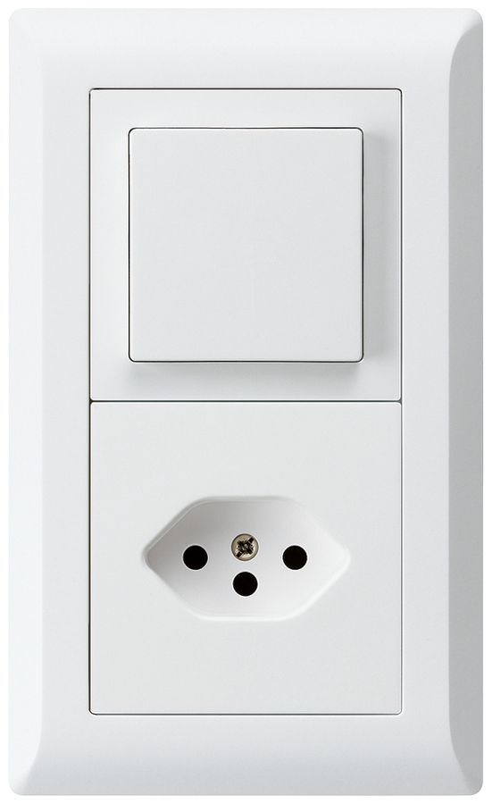 UP-Kombination kallysto.line Gr.I-I vertikal Schalter S6+Typ 13 weiss