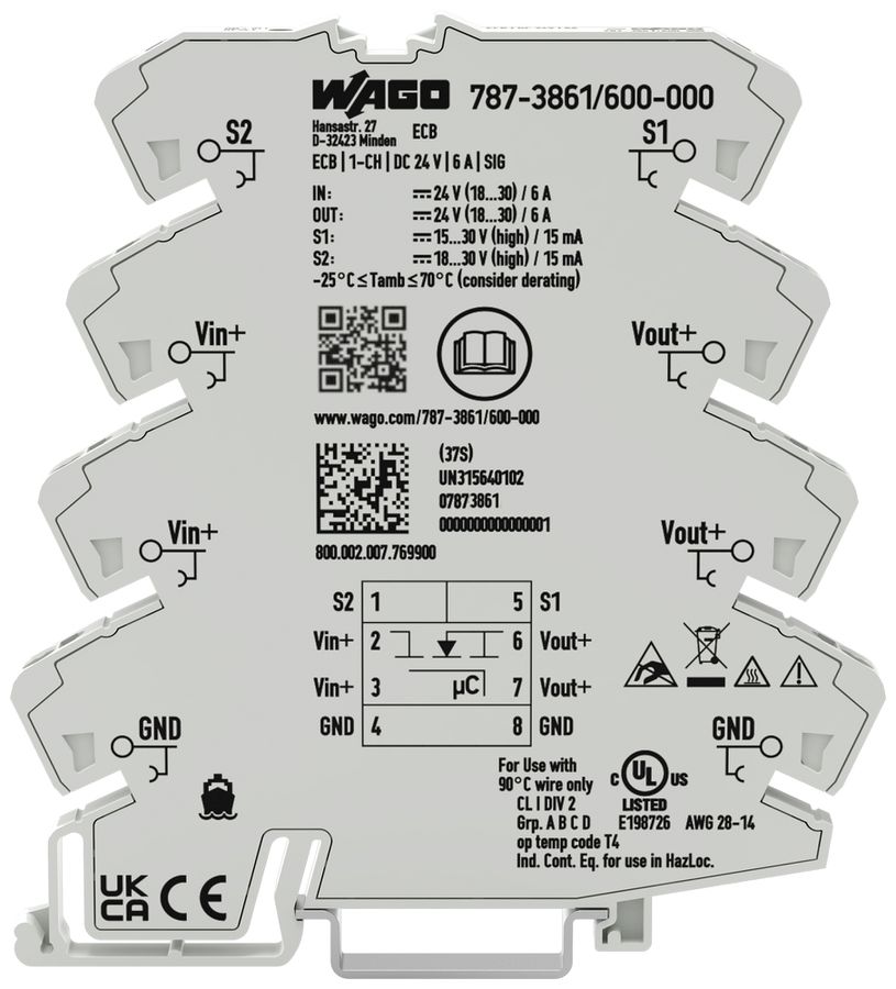 Elektronischer Schutzschalter WAGO 6A