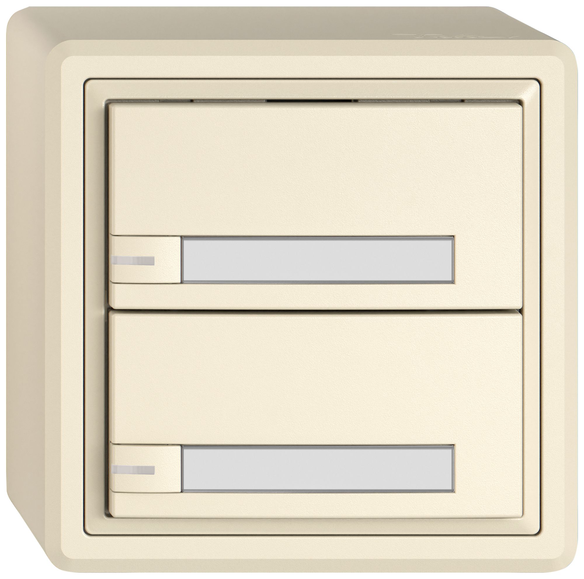 AP-Universaltaster EDIZIO.liv UNI SNAPFIX® 5…48V m.LED blau 2× 1-Tbed.Pap.cr