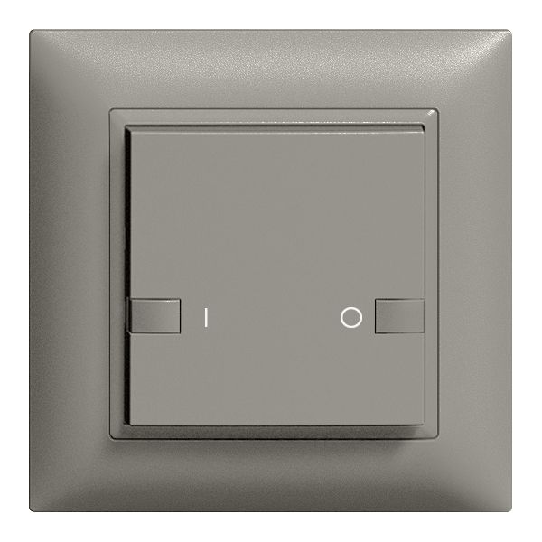Poussoir ENC ZEP 1c/1t ON-OFF station centr./sec. EDIZIOdue gris foncé
