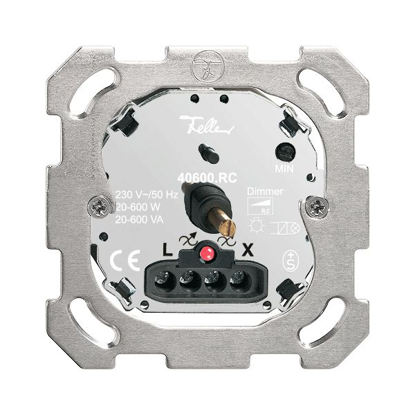 Einsatz Drehdimmer FH 20…600W beleuchtbar Phasenabschnitt