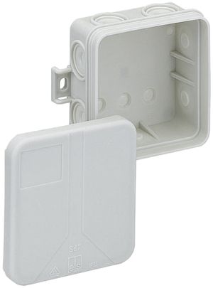 AP-Abzweigdose Sd7 leer 75×75×37mm, lichtgrau