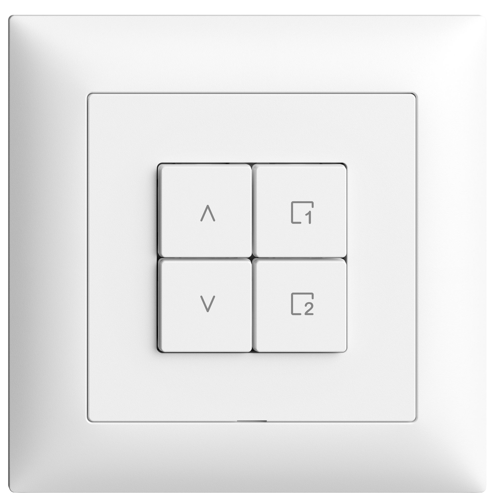 Comando per interruttore tapparelle INC 1c scena/4t Edue Wiser bianco