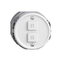 Pulsante scena 2 scene verticale/2T Sdue Wiser bianco