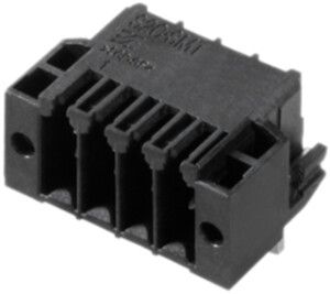 Connettore maschio WM S2C-SMT brida a saldare THT/THR 3.5mm 24L 90° 1.5mm nero