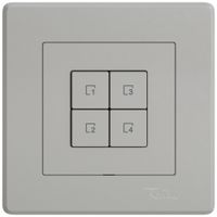 Comando per pulsante scene INC EDIZIO.liv Wiser SNAPFIX® 4 scene WLAN 4T grc