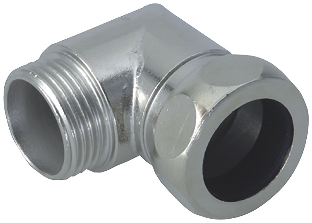 Schlauchverschraubung AGRO 90° M50 Ø45mm Messing vernickelt