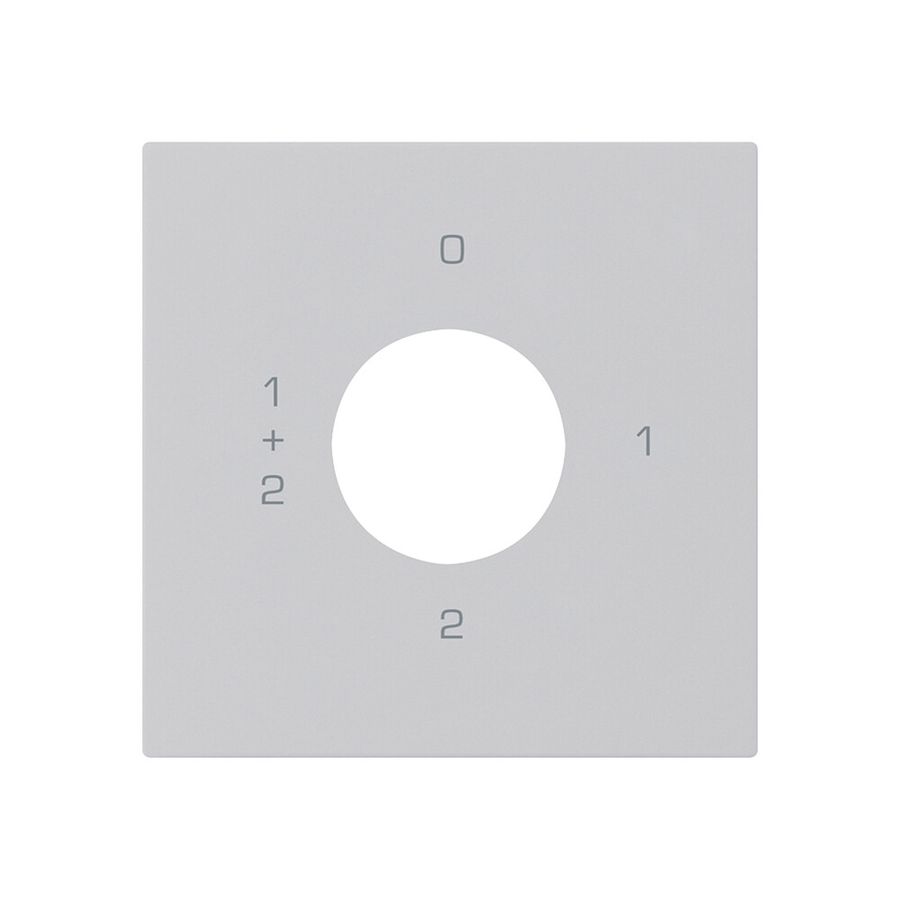 Kit frontale per interruttore a chiave S1 60×60mm kallysto 0-1-1+2-2 grigio chi.
