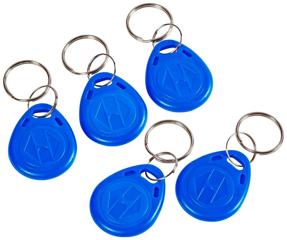 Kit de transpodeur Urmet avec 5 clés bleu