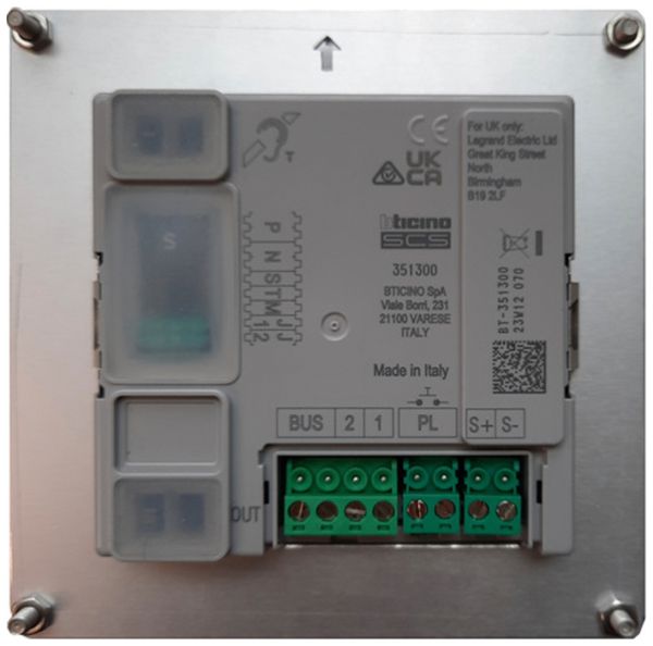 Haut-parleur vidéo Legrand Sfera 2 fils 18…27VDC aluminium