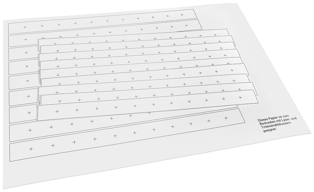 Beschriftungsstreifen-Set SE Prisma XS, 10 Stück