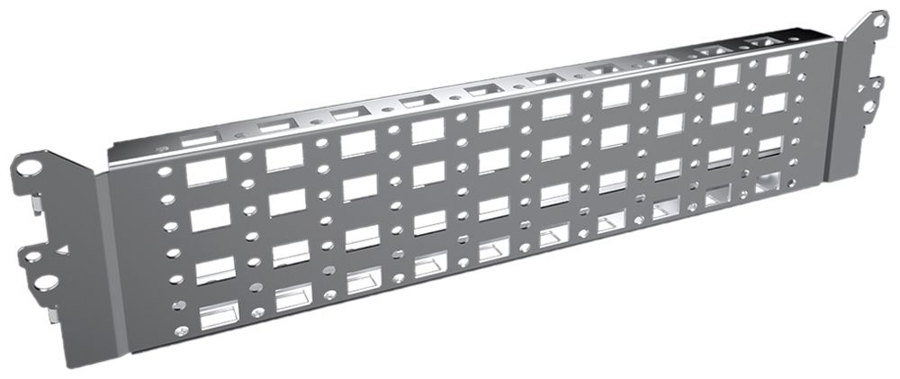 Montage-Chassis Rittal VX 8100.730 338×89×23mm Schiene Edelstahl 2Stk