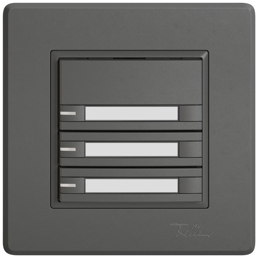 Pulsante universale INC EDIZIO.liv UNI SNAPFIX® 12…48V c.LED 6× com.1T targ.grs