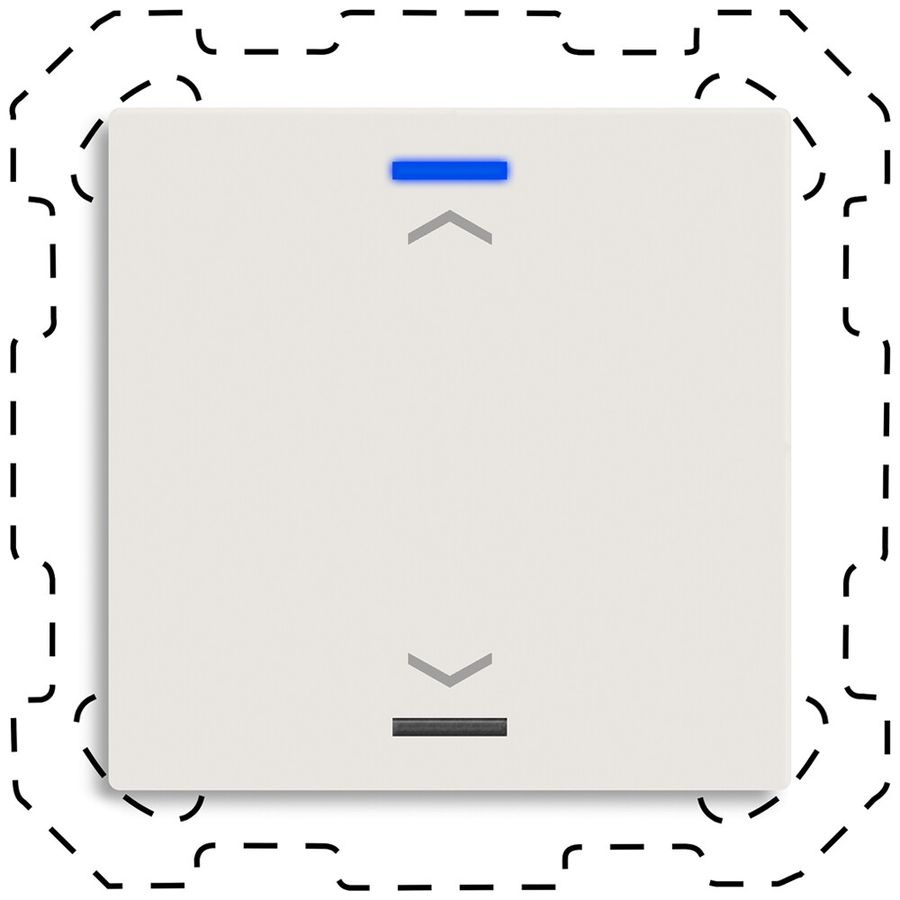 Poussoir KNX RGBW INC MDT BE-TAL600111.A1 1t/2a blanc mat "jalousie"