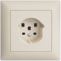 UP-Steckdose EDIZIOdue T25 16A crema, mit Steckklemmen