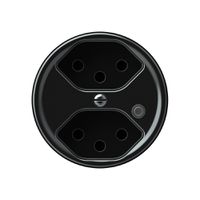 Presa origin 2×tipo 13 lum.verde 10A 230V 60×60mm nero