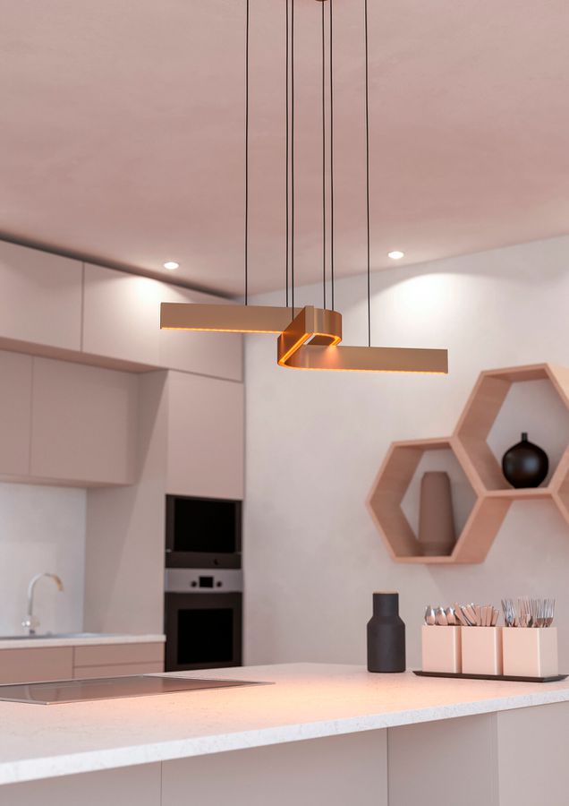 LED-Pendelleuchte Eglo FOLCINO-Z 32W 0…3720lm 2700…6500K DIM 640mm Bronze