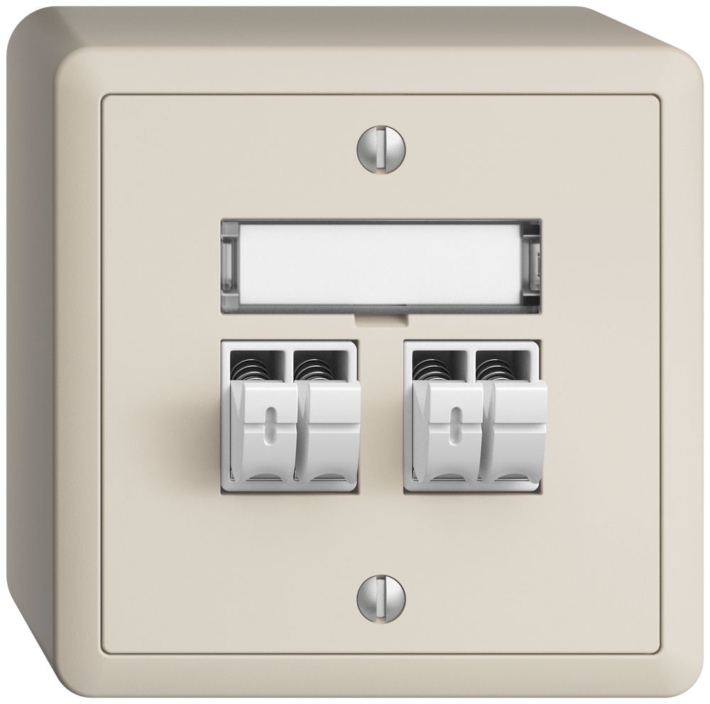 AP-Audiodose Push Type EDIZIOdue FX, 2×, Beschriftungsset, crema