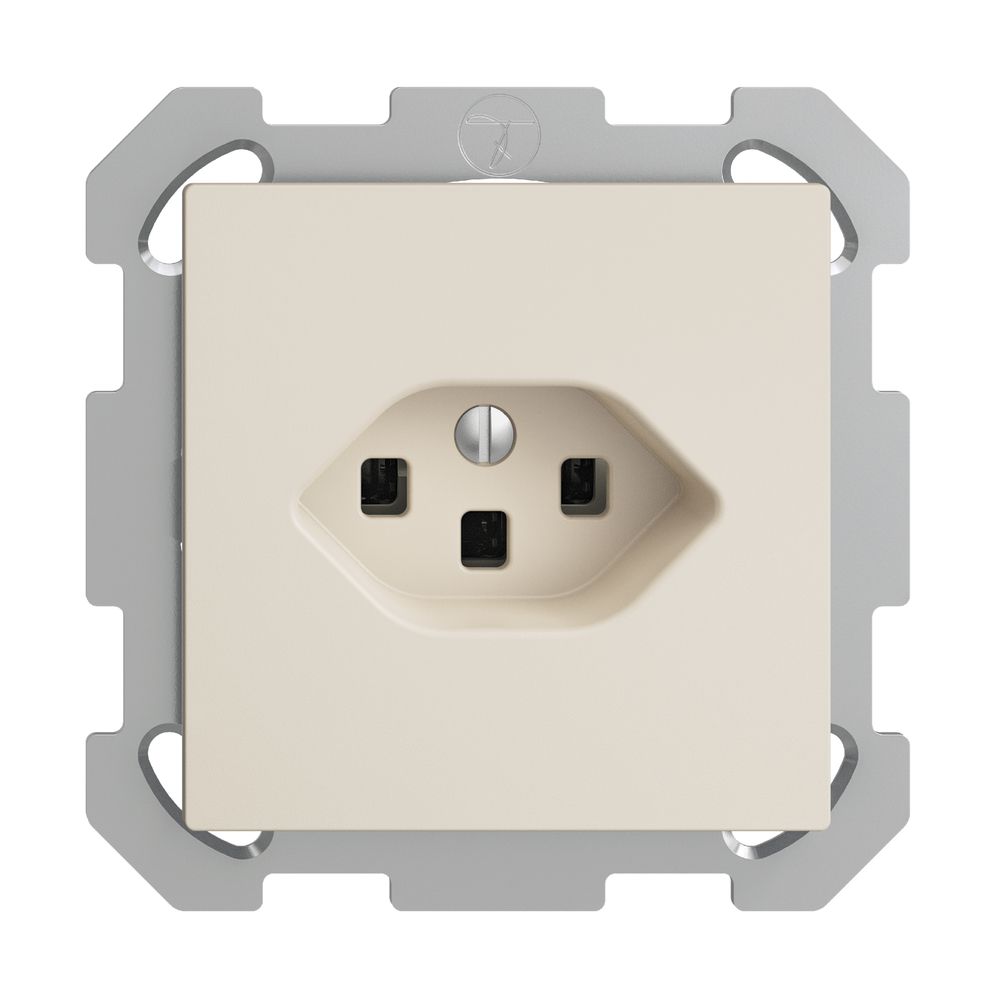 UP-Steckdose EDIZIOdue T23 16A crema, mit Steckklemmen