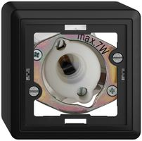 Signal lumineux AP EDIZIOdue noir 7W, sans calotte plate