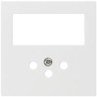 Plaque frontale kallysto 60×60mm blanc pour comb. grd.I interr.+T12