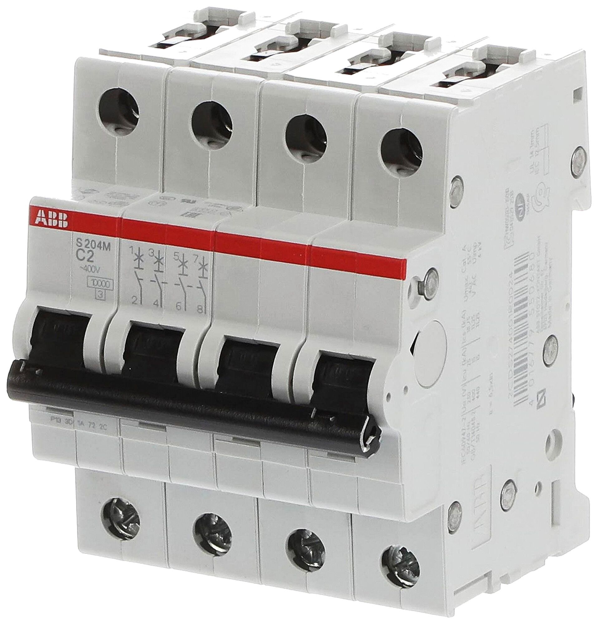 Leitungsschutzschalter ABB S204M-C2 2A C 10kA