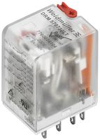 Relais WM DRM270548LT 2CO AgNi(+Au) 38.4…52.8VAC 10A/250VAC Prüftaste