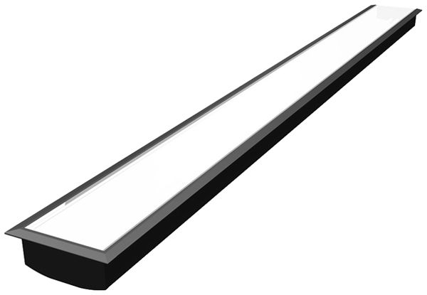 Profilo INS SLV GRAZIA 60 1500×86×33mm alluminio nero