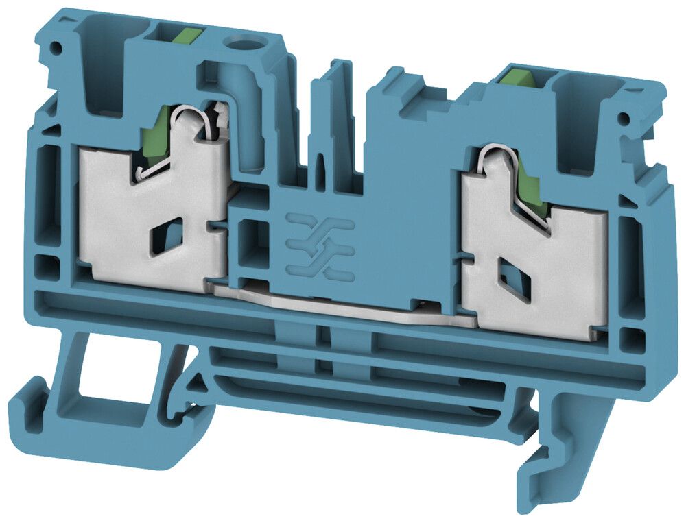 Borne de passage joignable 0.75…4mm² 32A 1000V TH35/G32 bleu
