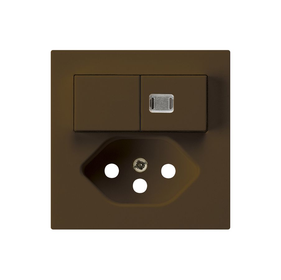 Kit frontale kallysto S1/T13 60×60 marrone con 1 lente e protezione bambini