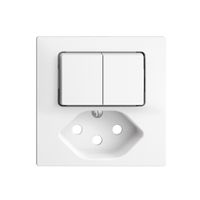 Frontset EDIZIOdue weiss 60×60mm T13