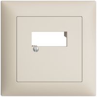 Kit frontale INC EDIZIOdue crema 88×88mm 2×RJ45