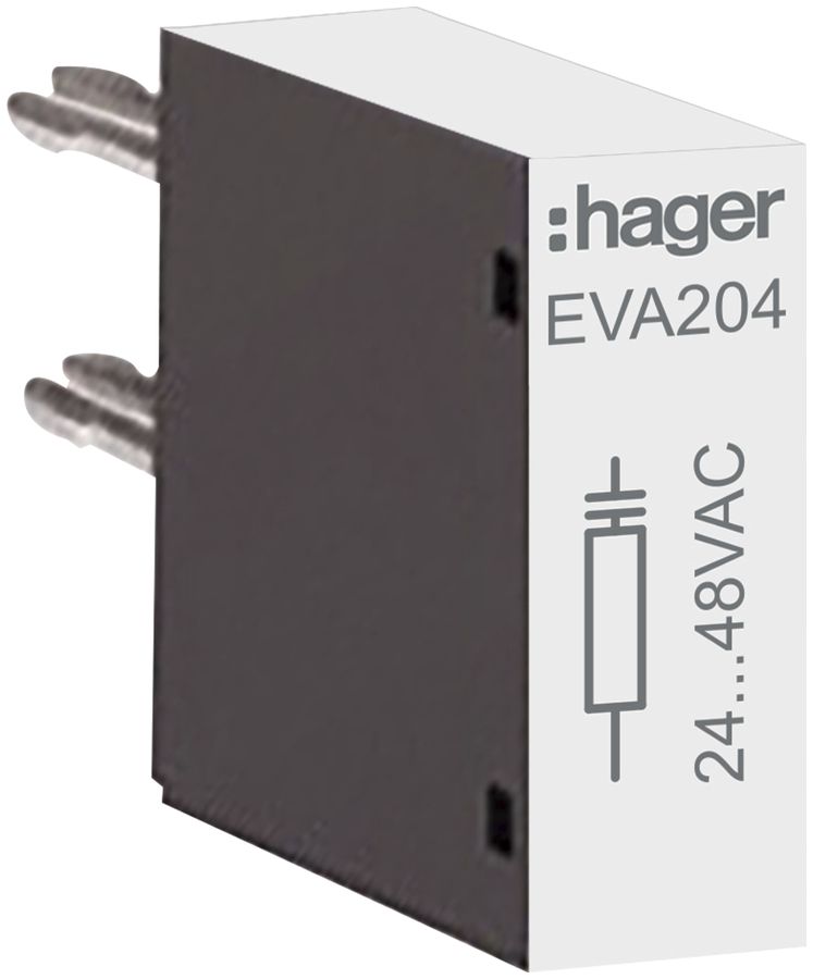 RC-Glied Hager 24VAC zu Schütze EV007…EV015, EVN022