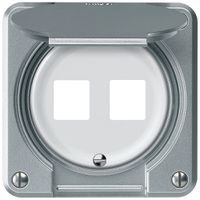 Kit de montage robusto droit pour 2 douilles 86×86mm aluminium
