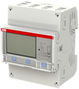 Compteur d'énergie AMD ABB iBus B23 313-600, 3×65A Argent 2DI/2DO M-Bus METAS